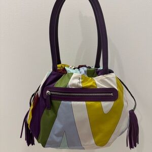 Authentic rare reversible Emilio pucci pouch handbag